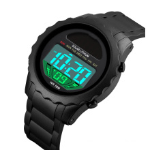 Original Factory Skmei 1585 Solar Digital Watch Sport Wristwatch Men Led Backlight Waterproof 5ATM